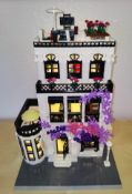 1 x LEGO Style Town House with LED Lights - CL010 - More Information to Follow - Location: