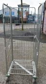1 x 3-Sided Roll Cage Trolley Containers on Castors - K730 / WH3 - CL011 - Location: Altrincham