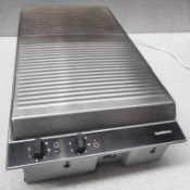 1 x GAGGENAU 'Vario' 100 Series Electric Cooktop Griddle Grill with Lid, Stainless Steel - NO VAT