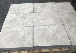 1 x Lot Of Karndean Van Gogh Lvt - Berrica Marble Tile Design - 20Sqm - RRP £1,300.00 - Ref: