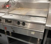 1 x Falcon Dominator Half Ribbed Griddle - Electric 3 Phase - Dimensions: Width 80 cms