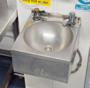 1 x Stainless Steel Wall Mounted Handwash Basin
