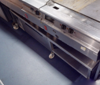 1 x Stainless Steel Griddle Table - Suitable for Appliances with a Width of 200cms