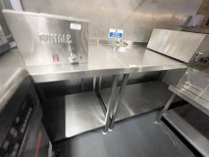 1 x Large Two Piece Stainless Steel Prep Area Featuring a Hand Wash Basin with Infra Red Tap