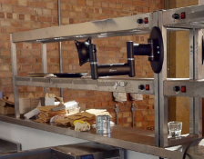 1 x Countertop Heated Passthrough - Twin Shelf with Individual Power Switches