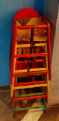 4 x Commercial Baby High Chairs - Wooden Construction in Various Colours