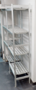1 x Commercial Fridge Shelf with Hygenic Perforated Shelves and Aluminium Frame