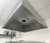 1 x Dishwasher Extractor Canopy - Dimensions: H26 x W100 x D100 cms