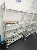 1 x Commercial Fridge Shelf with Hygenic Perforated Shelves and Aluminium Frame