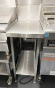 1 x Stainless Steel Infil Prep Table with Undershelf - Dimensions: H90 x W42 x D79 cms
