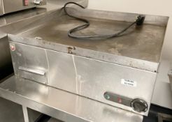 1 x Parry 300w Electric Griddle - Model 1854 - 240v - RRP £840 - Dimensions: H24 x W60 x D52 cms
