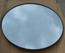 1 x Cherington 80Cm Round Black Steel Mirror - RRP £120.00 - Ref: GTC140/GTCP6 - CL1017 - Location: