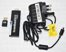 1 x ACTIONTEC Screen Beam Mini2 Video Streamer In Case - Ref: ALT133+96/WH2 - CL581 - Location: