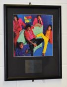 1 x Authentic ROLLING STONES Dirty Work Album Cover Signed By Jagger, Richards, Wood & Watts