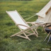 2 x Folding Rocking Deck Chairs - Ref: GTC154/GTCP3 - CL1017 - Location: Altrincham WA14Condition