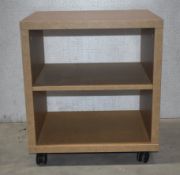 1 x Wheeled Low Shelf Unit - 58X52X40Cm - NO VAT ON THE HAMMER - Ref: MMG104/MMGP1 - CL955 -