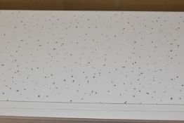 10 x PVC Bathroom Wall Panels Featuring a Sparkle White Finish - Size: 2600 x 250 x 7.5 mm - Include