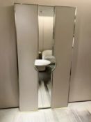 1 x Luxury Full-length Tri-fold Illuminated 2-Metre Tall Invite-Only Fitting Room Dressing Mirror