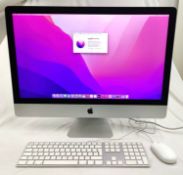 1 x Apple iMac 27 Inch 5K Computer - Intel i5 3.2GHz CPU, 8GB Ram, Radeon R9 Graphics, 250GB SSD
