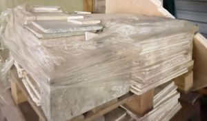 Large Quantity of Reclaimed Limestone Tiles Slabs - Supplied over 2 x Pallets - CL985 - NO VAT ON