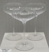 3 x SOHO HOME 'Pembroke' Luxury Mouth-Blown Champagne Coupe - Unused Boxed Stock