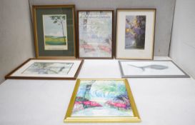 6 x Assorted Framed Prints of Various Sizes - Ref: DRS131 - CL1003 - Location: Altrincham WA14This