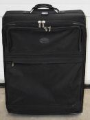 1 x ATLANTIC Large Wheeled Travel Luggage Suitcase in Black, with Telescopic Handle - Ref: