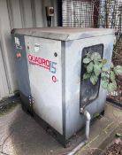 1 x Quadro 15 Industrial Screw Compressor And Air Receiver - Ref: ALT Y - CL011 - Location: