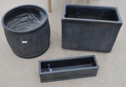 3 x Assorted Bathford Planters - Ref: GTC162/GTCP10 - CL1017 - Location: Altrincham WA14Condition