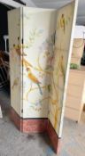 1 x Vintage-Inspired Folding Screen Room Divider - CL985 - NO VAT ON THE HAMMER - Location: Cheshire