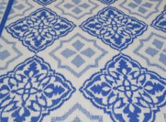 1 x Weather Resistant Polypropylene Rug - Ideal for Gardens, Patios, Yards, or Beaches etc - Size: