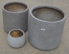 3 x Planters - Large, Medium And Small - RRP £135.00 - Ref: GTC131/GTCP9 - CL1017 - Location: