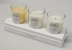 1 x MAISON MARGIELA Replica Candle Trio Set (3 x 70g) - Original Price £80.00 - Unused Boxed Stock