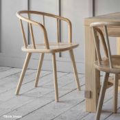 2 x Uley Carver Dining Chair In Natural Ash - Ccas02 - RRP £400.00 - Ref: GTC182+GT183/GTCP13 -