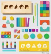 1 x LOVEVERY 'THE BLOCK' Childrens 70-Piece Wooden Building Block Set - Original Price £79.95