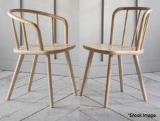 6 x Uley Dining Chairs In Natural Ash - Includes 4 X Uley Dining Chairs And 2 X Carvers - RRP £1,