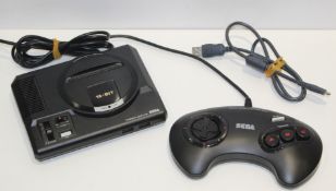 1 x Sega Mega Drive Mini Console with Controller, Power Lead and a Large Selection of Built in Games
