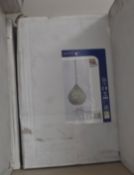 1 x Chantilly 3 Light Pendant In A Chrome Finish With Clear Crystal Buttons - Original Retail £216 -