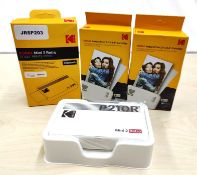 1 x KODAK Mini 2 Retro Portable Photo Printer - Model: P210R - Includes Two Print Cartridge Packs