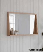 1 x Southbourne Large Beech Wall Mirror - RRP £180.00 - Ref: GTC116/GTCP4 - CL1017 - Location: