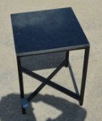 1 x Oxford Black Marble Topped Side Table - Ref: GTC114/GTCP1 - CL1017 - Location: Altrincham