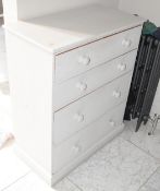 1 x Solid Wood Freestanding Chest of Drawers with a Handpainted Finish - CL1007 - NO VAT ON THE