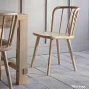 1 x Pair Of Uley Dining Chairs In Natural Ash - Ucas02 - RRP £400.00 - Ref: GTC175/GTCP13 -