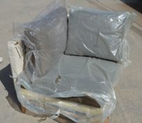 1 x Walderon Pe Rattan Corner Garden Seating Module And Table - Ref: GTC113/GTCP4 - CL1017 -