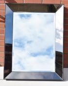 1 x Large Bevelled Edged Rectangular Wall Mirror - Ref: VKH162 - CL942 - NO VAT ON THE HAMMER -