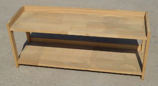 1 x Solid Wood Rustic Shoe Bench - Ref: GTC107/GTCP2 - CL1017 - Location: Altrincham