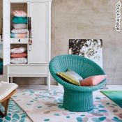 1 x ESPRIT Tufted Carpet Rug in Cream (ESP-4018-02) - Dimensions: 200 x 200cm - Original RRP £525.00