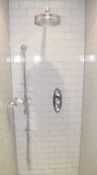 1 x GROHE Concealed Thermostatic Shower System with Rainshower Head, Triple Shower Valve & Oval
