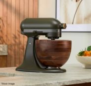 1 x KITCHENAID Evergreen Artisan Premium 4.7L Stand Mixer with Walnut Bowl - Original Price £899.00