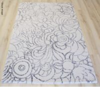 1 x ESPIRIT 'Madison' Modern High-quality Woven Carpet Rug with a Floral Design - Dimensions: 160